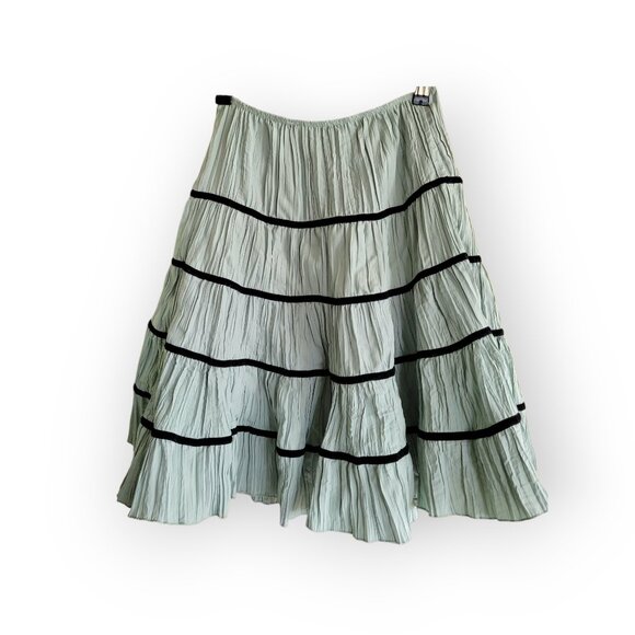 Fairycore Tiered Skirt Seafoam Green Black Size S Urban Outfitters Kimchi Blue - Picture 4 of 10
